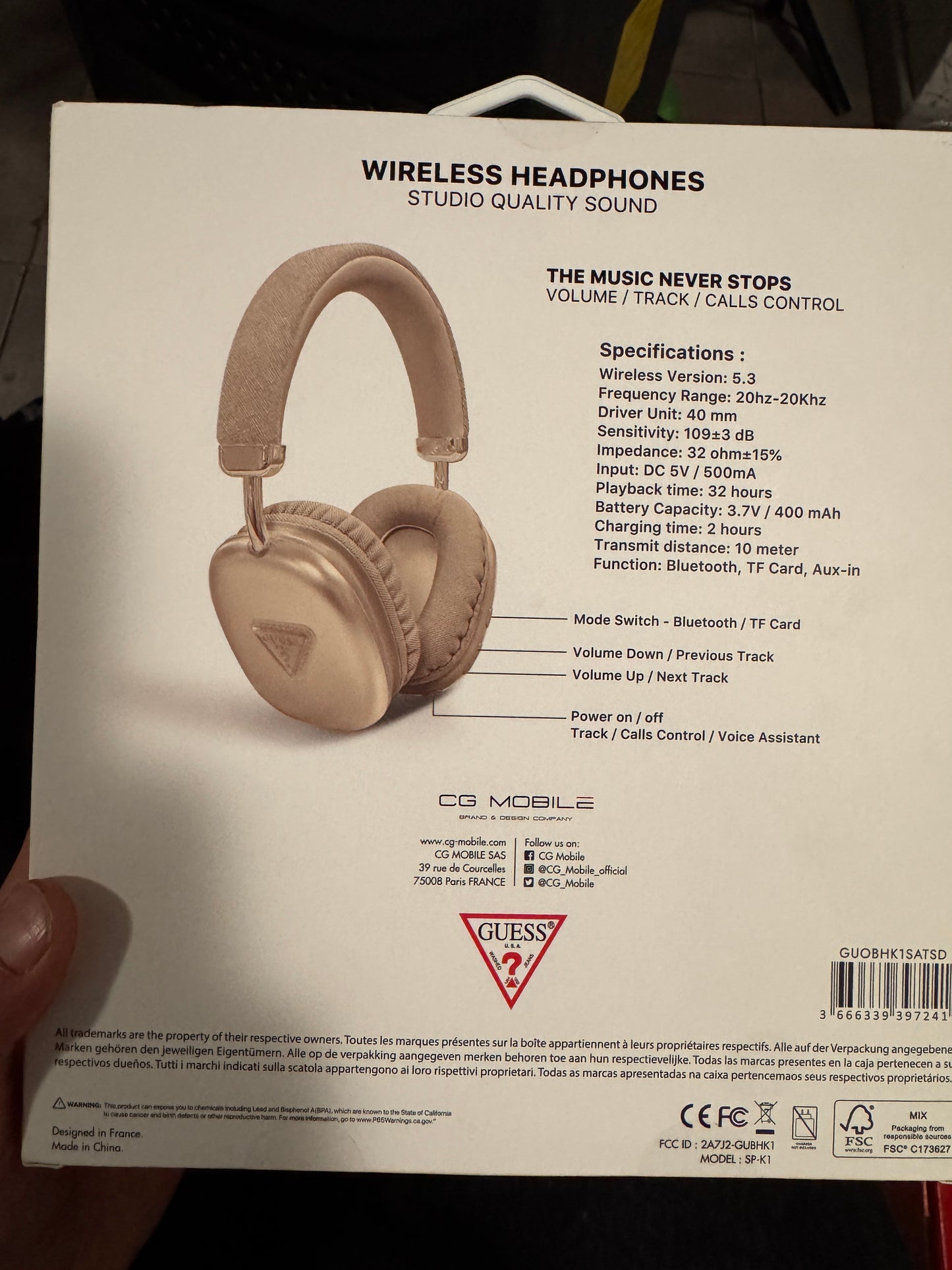 Audífonos Guess